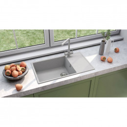 Кухонная мойка Ulgran Quartz Prima 860-04 платина