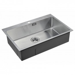 Мойка для кухни Paulmark Saar PM807551-BS 75х51 сталь
