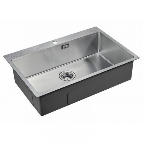 Мойка для кухни Paulmark Saar PM807551-BS 75х51 сталь