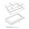 Мойка для кухни Paulmark Saar PM807551-BS 75х51 сталь