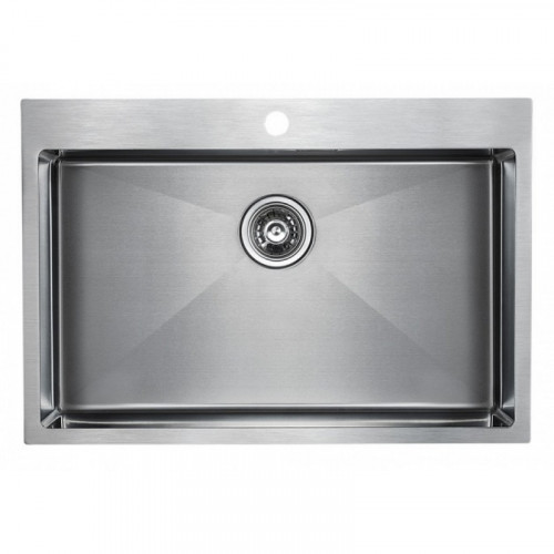 Мойка для кухни Paulmark Saar PM807551-BS 75х51 сталь