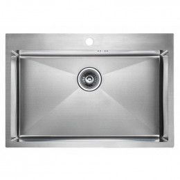 Мойка для кухни Paulmark Vast PM217551-BS 75х51 сталь