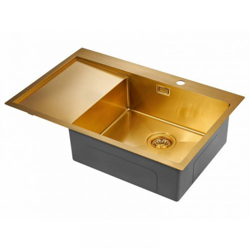 Мойка для кухни Paulmark Elde PM807851-BGR 78х51 золото