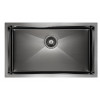Мойка для кухни Paulmark Valde PM217444-GM 74х44 вороненая сталь