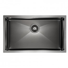 Мойка для кухни Paulmark Valde PM217444-GM 74х44 вороненая сталь