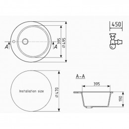 Кухонная мойка Ulgran U-405-341 ультра-белый матовый