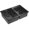 Мойка для кухни Paulmark Helfer PM237851-GM 78х51 вороненая сталь