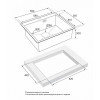 Мойка для кухни Paulmark Isar PM805951-BS 59х51 сталь