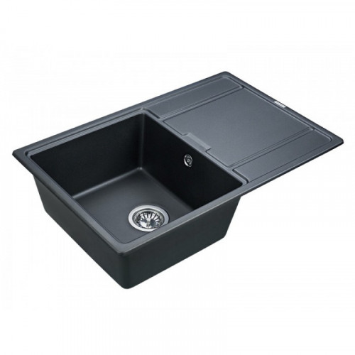 Мойка для кухни Paulmark Flugen PM217850-BLM 78х50 черный металлик