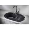 Кухонная мойка Granula Standart ST-7601 76x50 черный