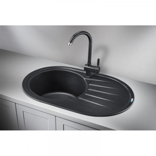 Кухонная мойка Granula Standart ST-7601 76x50 черный