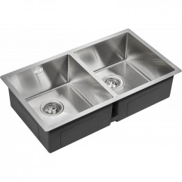 Мойка для кухни Paulmark Twin PM237844-BS 78х44 сталь