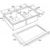 Мойка для кухни Paulmark Twin PM237844-BS 78х44 сталь