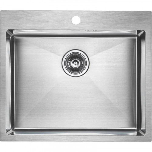 Мойка для кухни Paulmark Brim PM215951-BS 59х51 сталь