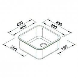 Мойка Blanco Supra 400-U 518201 с корзинчатым вентилем