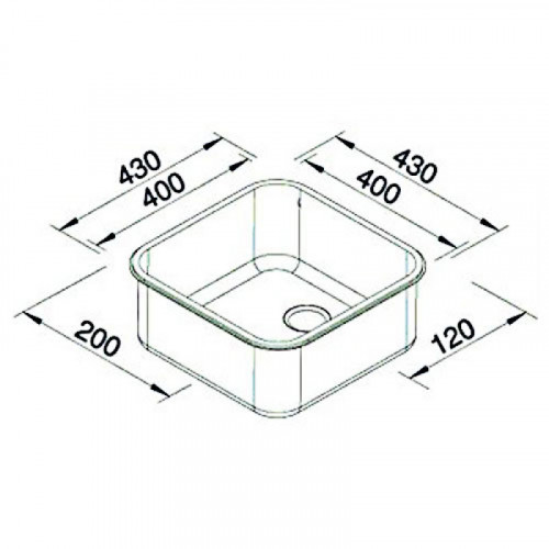 Мойка Blanco Supra 400-U 518201 с корзинчатым вентилем