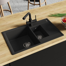 Мойка для кухни Lemark Ramza 9910037 76x50 антрацит