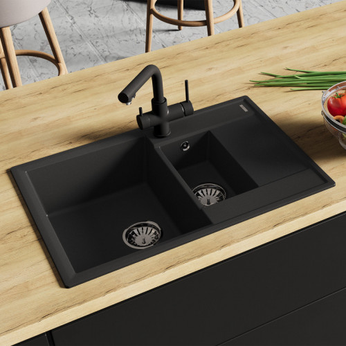 Мойка для кухни Lemark Ramza 9910037 76x50 антрацит