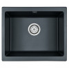 Мойка для кухни Paulmark Gera PM205546-BLM 55х46 черный металлик