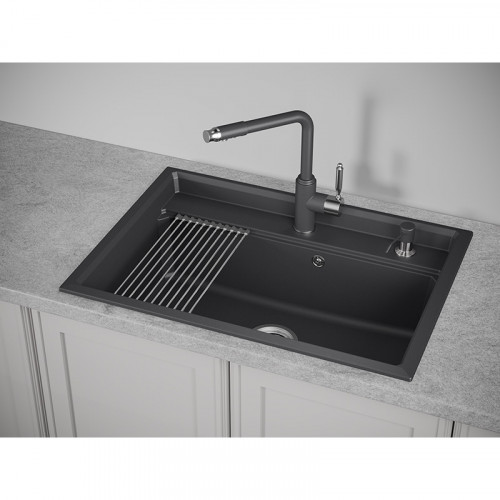 Кухонная мойка Granula Kitchen Space KS-7301 73x51 чёрный