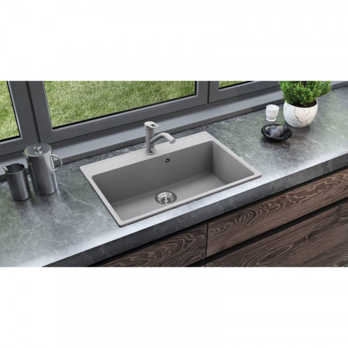 Кухонная мойка Ulgran Quartz Forte 760-05 бетон