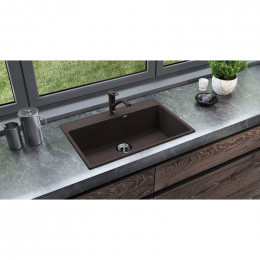 Кухонная мойка Ulgran Quartz Forte 760-06 трюфель