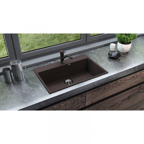 Кухонная мойка Ulgran Quartz Forte 760-06 трюфель