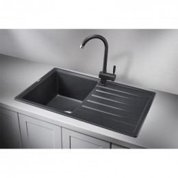 Кухонная мойка Granula Standart ST-7602 76x50 черный