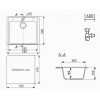 Кухонная мойка Ulgran Quartz Forte 580-08 космос матовый