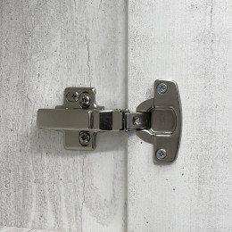 Comforty Шкаф пенал Никосия 35 подвесной дуб белый