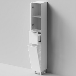 Водолей Шкаф пенал Адель 30 L с б/к белый
