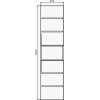 Comforty Шкаф пенал Франкфурт 40 подвесной бетон светлый/черный