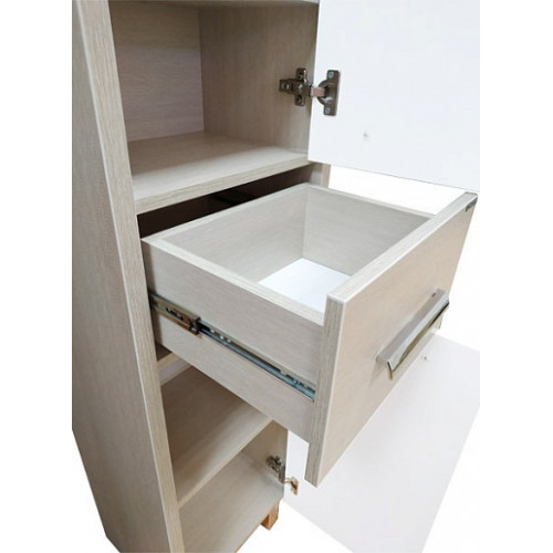 Comforty Шкаф пенал Тулуза 40 R белый/сосна лоредо