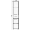 Comforty Шкаф пенал Тулуза 40 R белый/сосна лоредо