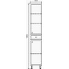 Comforty Шкаф пенал Сочи 35 R белый