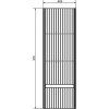 Comforty Шкаф пенал Марсель 40 подвесной белый матовый
