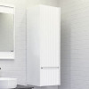 Comforty Шкаф пенал Марсель 40 подвесной белый матовый
