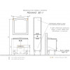 Comforty Шкаф пенал Монако 40 R белый