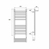 Полотенцесушитель водяной Point PN09158S П12 500x800, хром