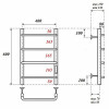 Полотенцесушитель электрический Point PN08846 П4 400x600 хром