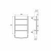 Полотенцесушитель водяной Point PN04155 П3 500x500 хром