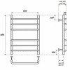 Полотенцесушитель водяной Point PN09156 П6 500x600 хром