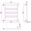 Водяной полотенцесушитель Стилье Минор 00601-5050 50х50 хром