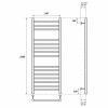 Полотенцесушитель электрический Point PN10150SE П15 500x1000 левый/правый хром