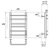 Полотенцесушитель электрический Point PN90846 П6 400x600 хром
