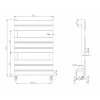 Полотенцесушитель водяной Boheme Venturo 720-B 80x55 черный