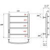 Полотенцесушитель электрический Point PN04756B П4 500x600 черный