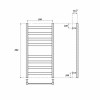 Полотенцесушитель электрический Point PN83158E П8 500x800 левый/правый хром