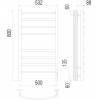 Электрический полотенцесушитель Terminus Классик П8 500х800 КС 9003 белый матовый