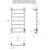 Электрический полотенцесушитель Aringa Порто AR03012BL 80x50 черный